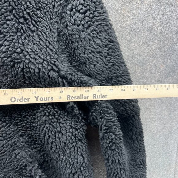 Pacsun Jacket Womens XS Black Faux Fur Fuzzy Full Zip Polyester Sherpa Winter - Picture 9 of 11